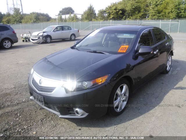 JH4CU2F65DC005030 - 2013 ACURA TSX TECH GRAY photo 2