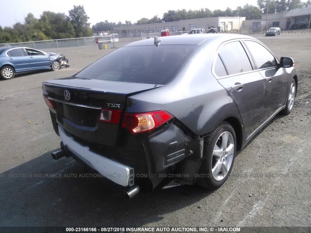 JH4CU2F65DC005030 - 2013 ACURA TSX TECH GRAY photo 4
