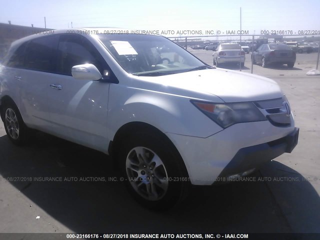 2HNYD28348H509673 - 2008 ACURA MDX TECHNOLOGY WHITE photo 1