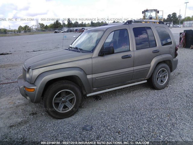 1J4GK38KX6W115642 - 2006 JEEP LIBERTY RENEGADE GOLD photo 2