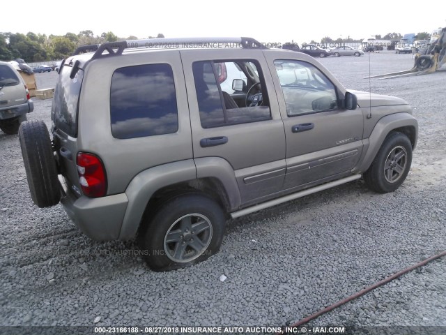 1J4GK38KX6W115642 - 2006 JEEP LIBERTY RENEGADE GOLD photo 4