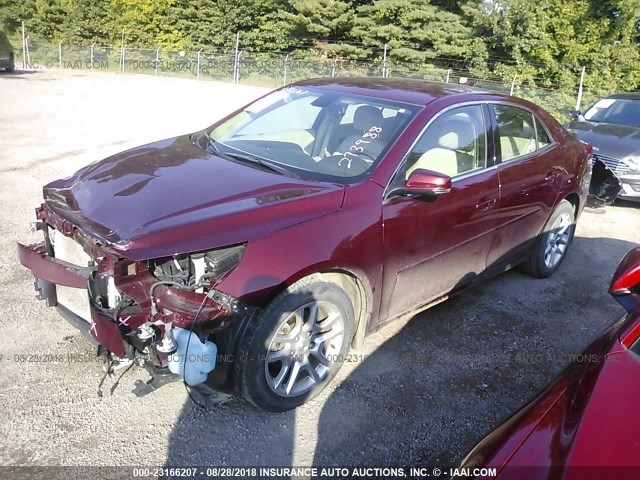 1G11C5SL4FF273988 - 2015 CHEVROLET MALIBU 1LT წითელი ფოტო 2