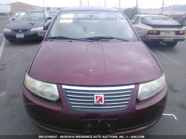 1G8AJ55F76Z193371 - 2006 SATURN ION LEVEL 2 勃艮第红 照片 6