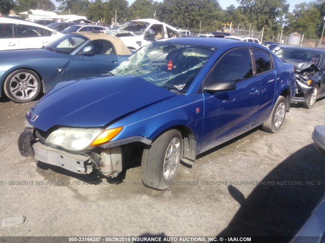 1G8AN12FX4Z198580 - 2004 SATURN ION LEVEL 2 蓝色 照片 2