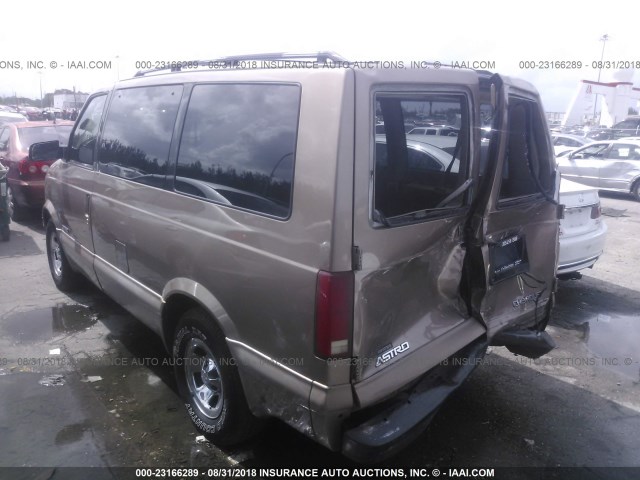 1GNDM19W41B111442 - 2001 CHEVROLET ASTRO TAN photo 3