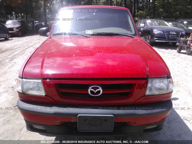 4F4YR12U72TM11578 - 2002 MAZDA B3000 RED photo 6