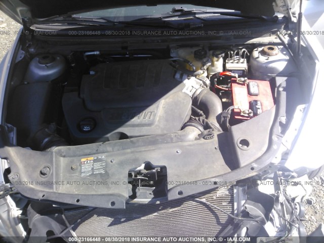 1G1ZG5E79CF258520 - 2012 CHEVROLET MALIBU LTZ 银色 照片 10