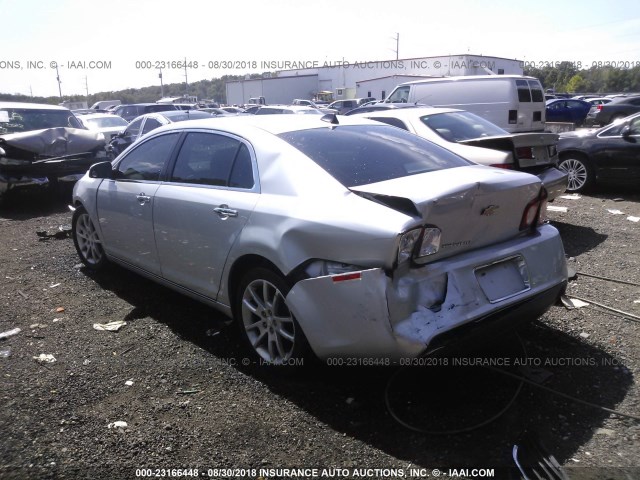 1G1ZG5E79CF258520 - 2012 CHEVROLET MALIBU LTZ 银色 照片 3