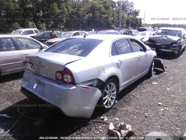 1G1ZG5E79CF258520 - 2012 CHEVROLET MALIBU LTZ 银色 照片 4