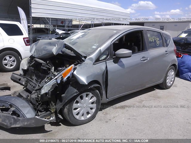 3N1CE2CP1FL408556 - 2015 NISSAN VERSA NOTE S/S PLUS/SV/SL/SR GRAY photo 2
