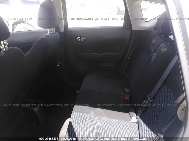 3N1CE2CP1FL408556 - 2015 NISSAN VERSA NOTE S/S PLUS/SV/SL/SR GRAY photo 8