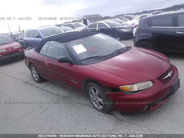 3C3EL55H9XT605550 - 1999 CHRYSLER SEBRING JXI RED photo 1