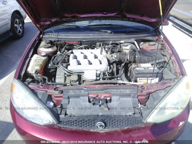 1ZWFT61L415618979 - 2001 MERCURY COUGAR V6 RED photo 10