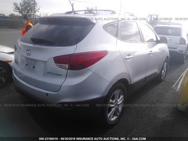 KM8JU3AC5CU328090 - 2012 HYUNDAI TUCSON GLS/LIMITED SILVER photo 4