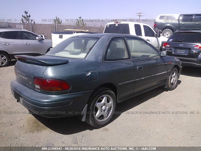 JF1GM4552TH411619 - 1996 SUBARU IMPREZA LX GREEN photo 4