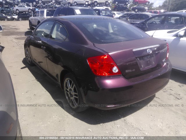 JTKDE177850009783 - 2005 TOYOTA SCION TC 勃艮第红 照片 3
