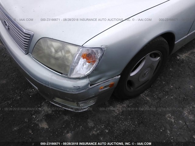 JT8BH28F4W0133003 - 1998 LEXUS LS 400 SILVER photo 6