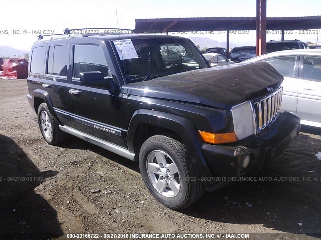 1J8HH48N36C253803 - 2006 JEEP COMMANDER BLACK photo 1