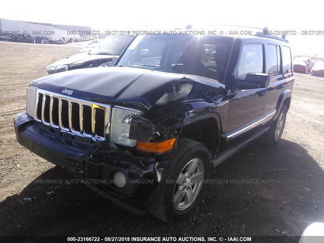 1J8HH48N36C253803 - 2006 JEEP COMMANDER BLACK photo 2