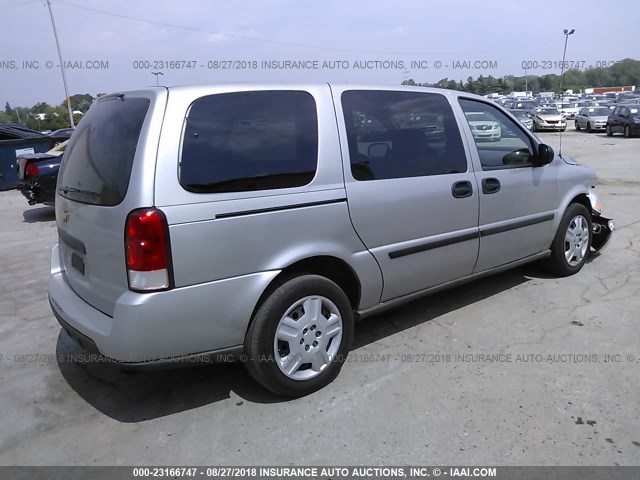 1GNDV23W48D205119 - 2008 CHEVROLET UPLANDER LS SILVER photo 4