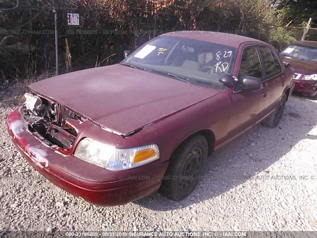 2FAFP71W63X183126 - 2003 FORD CROWN VICTORIA POLICE INTERCEPTOR MAROON photo 2