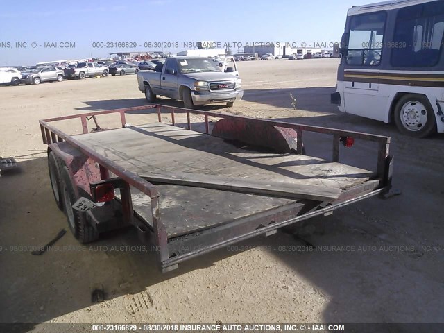 12858200716103528 - 2007 FLATBED TRAILER  RED photo 3
