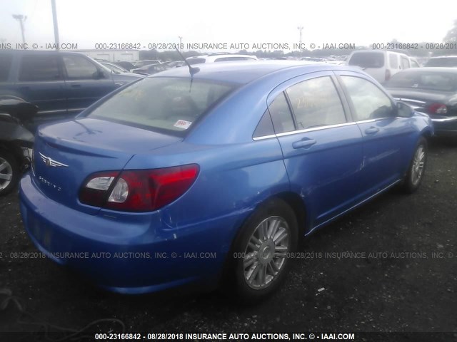 1C3LC56KX7N564217 - 2007 CHRYSLER SEBRING TOURING BLUE photo 4