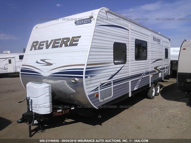 5ZT2SHSBXCE000898 - 2012 FOREST RIVER 27FLBS SHASTA REVERE  WHITE photo 2