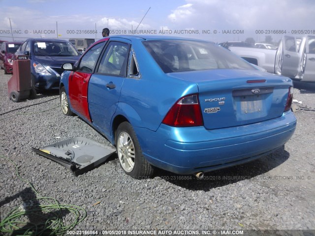 1FAHP34N87W175583 - 2007 FORD FOCUS ZX4/S/SE/SES 青绿色 照片 3