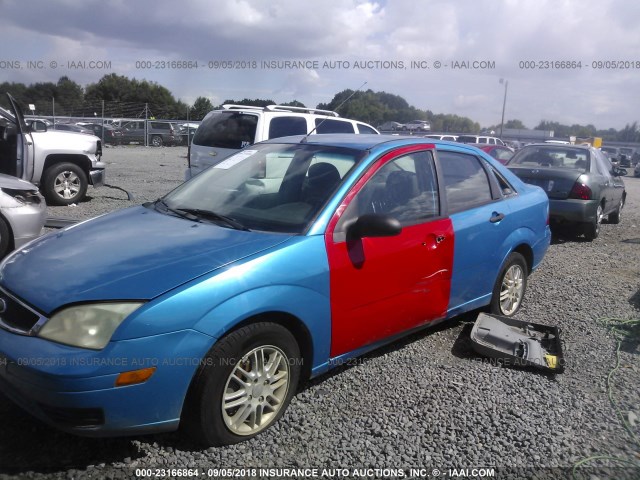 1FAHP34N87W175583 - 2007 FORD FOCUS ZX4/S/SE/SES TURQUOISE photo 6