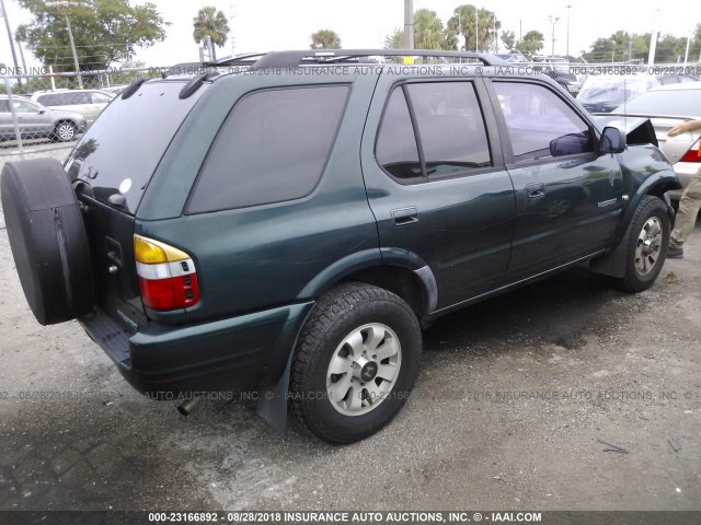 4S6CK58W5X4425989 - 1999 HONDA PASSPORT EX/LX 绿色 照片 4