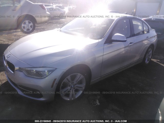 WBA8E3C57GK503789 - 2016 BMW 328 XI SULEV SILVER photo 2