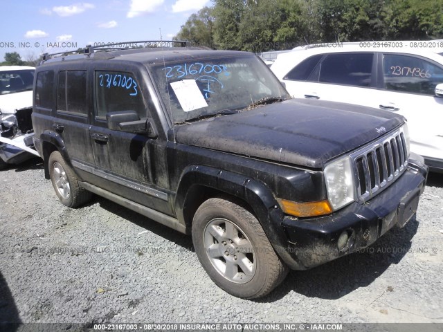 1J8HG58266C215531 - 2006 JEEP COMMANDER LIMITED BLACK photo 1