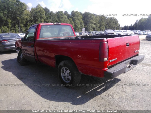 1GTEC14Z0SZ534917 - 1995 GMC SIERRA C1500 RED photo 3