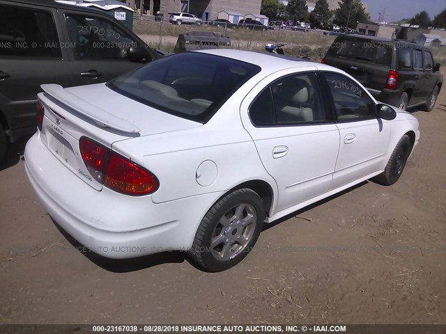 1G3NF52E64C188957 - 2004 OLDSMOBILE ALERO GLS WHITE photo 4