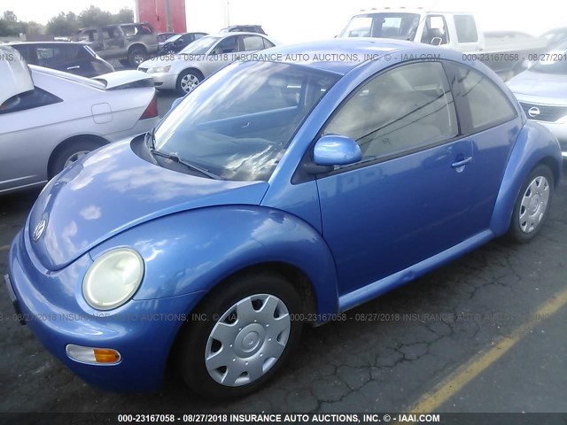 3VWBB61C7WM044014 - 1998 VOLKSWAGEN NEW BEETLE 蓝色 照片 2