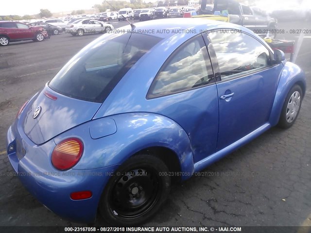3VWBB61C7WM044014 - 1998 VOLKSWAGEN NEW BEETLE 蓝色 照片 4