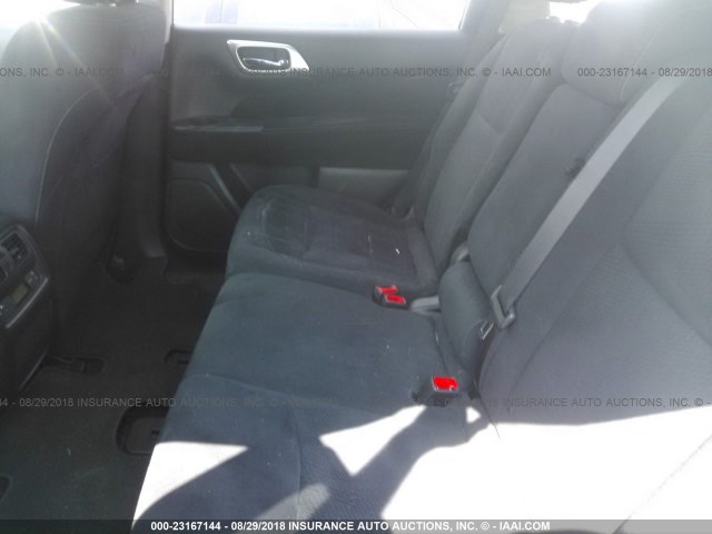 5N1AR2MN9GC637940 - 2016 NISSAN PATHFINDER S/SV/SL/PLATINUM SILVER photo 8