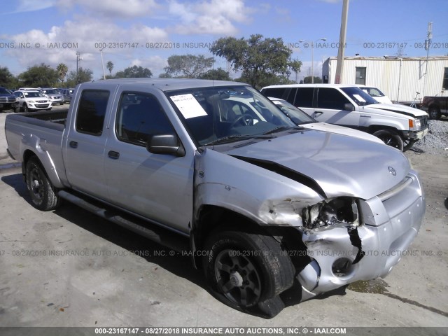 1N6ED29X24C428188 - 2004 NISSAN FRONTIER CREW CAB XE V6 SILVER photo 6