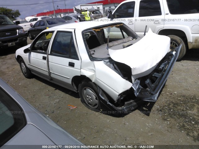 1G1LD5544TY270745 - 1996 CHEVROLET CORSICA WHITE photo 3