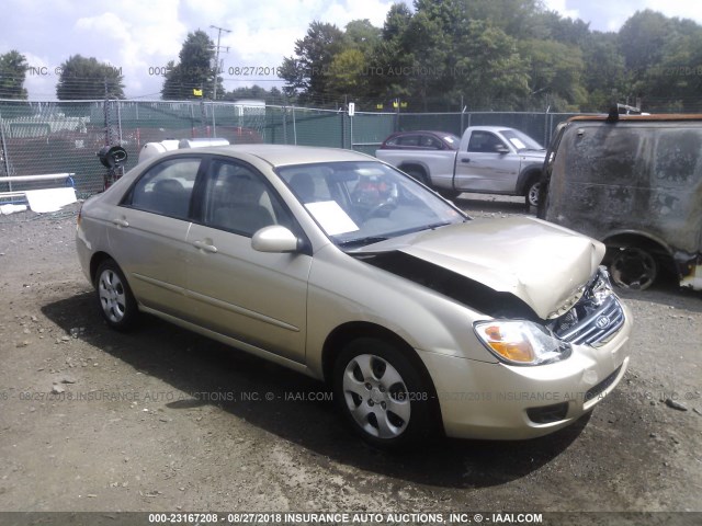 KNAFE221895652620 - 2009 KIA SPECTRA EX/LX/SX 金色 照片 1