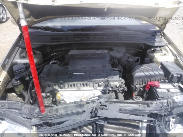 KNAFE221895652620 - 2009 KIA SPECTRA EX/LX/SX 金色 照片 10