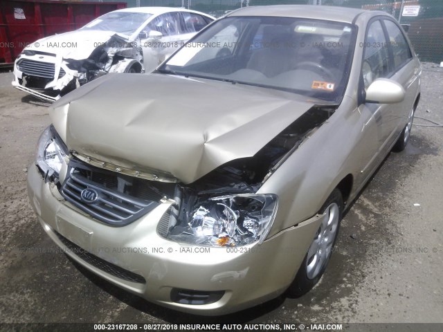 KNAFE221895652620 - 2009 KIA SPECTRA EX/LX/SX 金色 照片 6