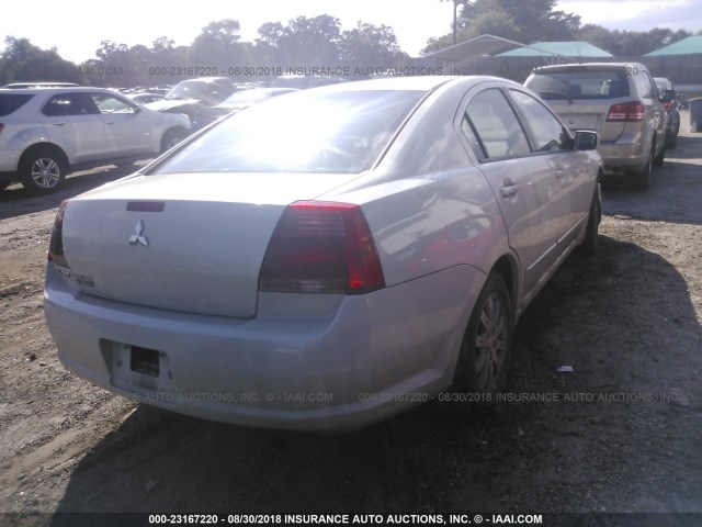 4A3AB56F36E017245 - 2006 MITSUBISHI GALANT ES PREMIUM/LS PREMIUM WHITE photo 4