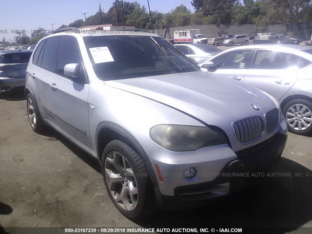 5UXFE83527LZ40261 - 2007 BMW X5 4.8I SILVER photo 1