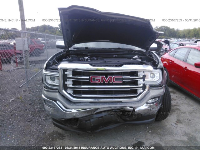 3GTU2NECXHG356877 - 2017 GMC SIERRA K1500 SLT GRAY photo 6