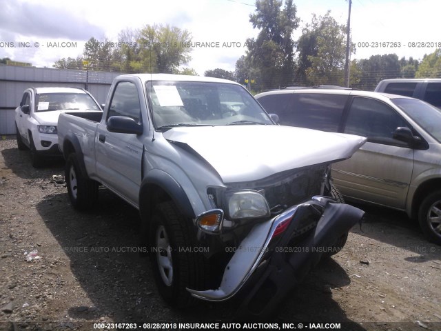 5TENM92N44Z335176 - 2004 TOYOTA TACOMA PRERUNNER SILVER photo 1