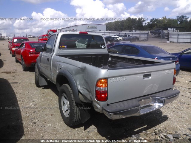 5TENM92N44Z335176 - 2004 TOYOTA TACOMA PRERUNNER SILVER photo 3