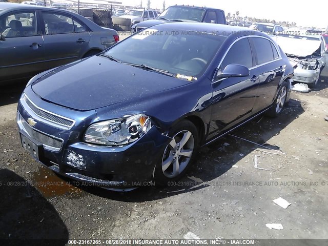 1G1ZC5E13BF133826 - 2011 CHEVROLET MALIBU 1LT მუქი ლურჯი ფოტო 2