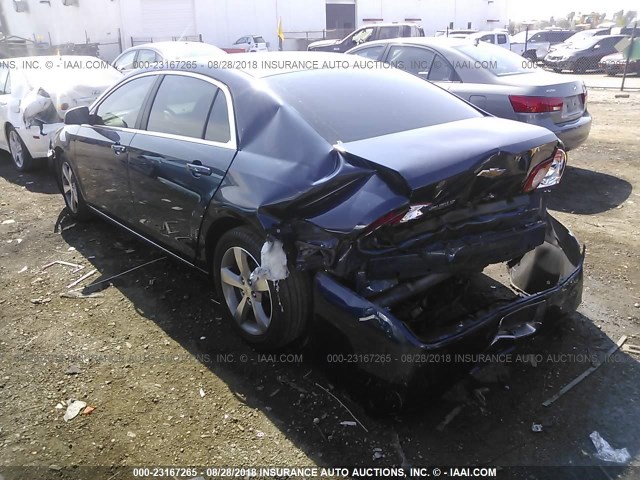 1G1ZC5E13BF133826 - 2011 CHEVROLET MALIBU 1LT მუქი ლურჯი ფოტო 3